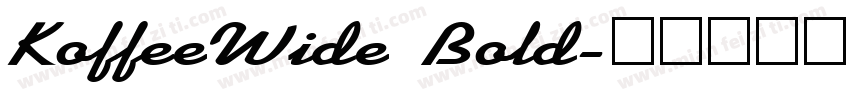 KoffeeWide Bold字体转换